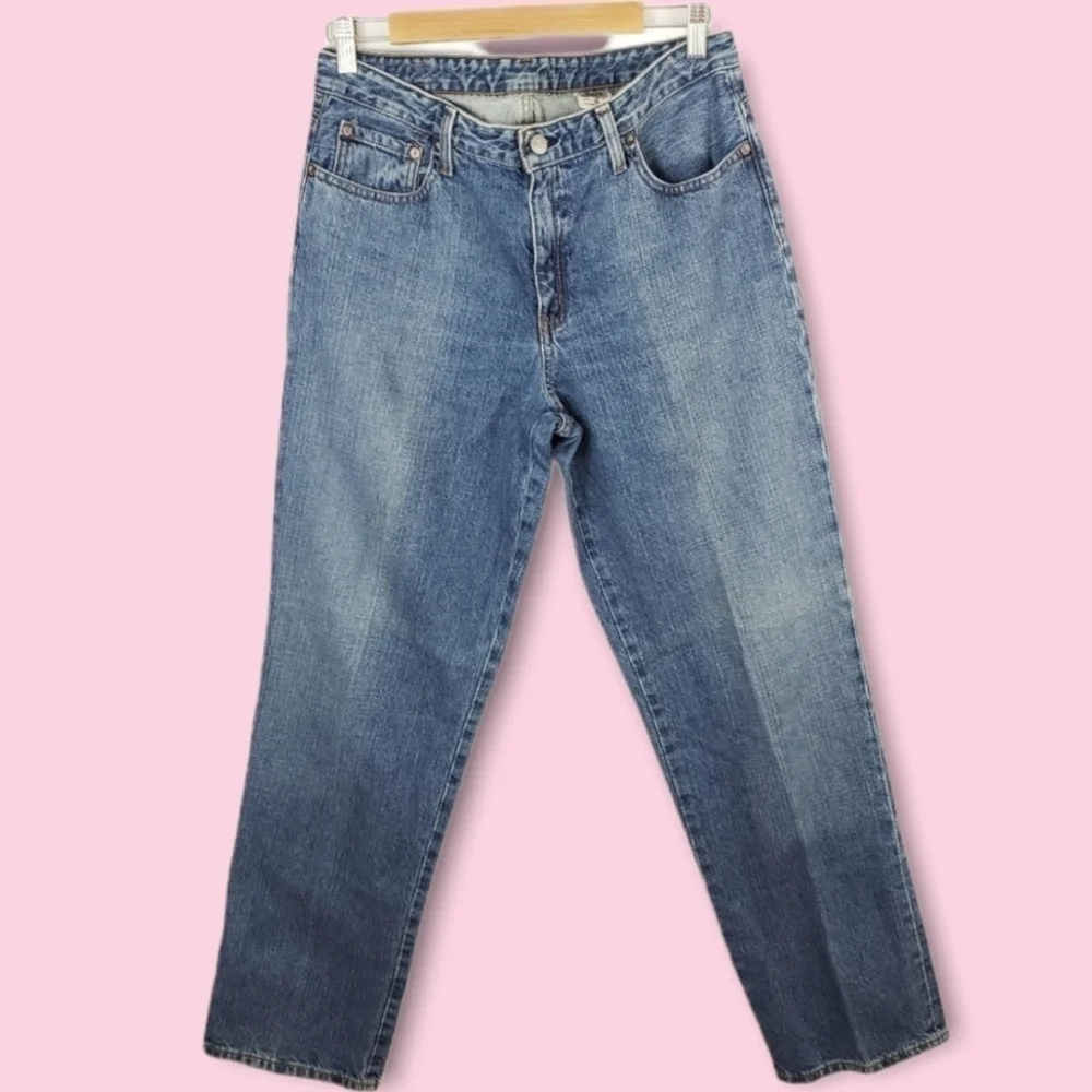 Vintage Polo Ralph Lauren High Rise Medium Wash Straight Leg Dad Jeans Size 10